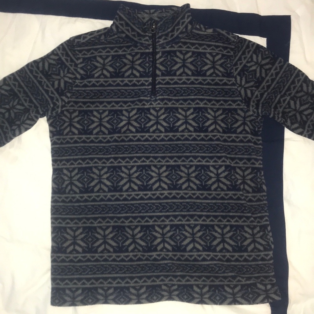 Lands’ End Boys Lightweight Fleece Quarter Zip